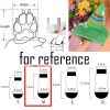 4 Pcs Dog Knitted Pet Socks Cartoon Cute Red Christmas Puppy Cat Socks Dog Foot Covers Poodle Teddy Socks