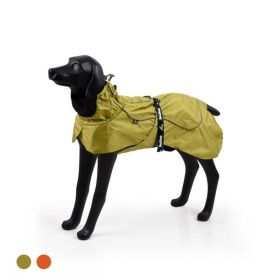 Dog Coats Small Waterproof,Warm Outfit Clothes Dog Jackets Small,Adjustable Drawstring Warm And Cozy Dog Sport Vest-(Green size M)