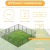 Dog Pens Outdoor 32" Height Foldable 16 Panels Heavy Duty Metal Portable Dog Playpen Indoor Anti-Rust Exercise Dog Fence with Doors for Large/Medium/S