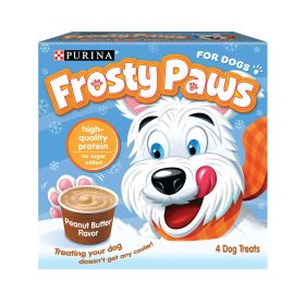 Purina FROSTY PAWS Peanut Butter Flavor Frozen Dog Treats  4 Count