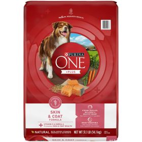 Purina One +Plus Dry Dog Food Skin and Coat Formula 31.1 lb Bag