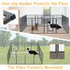 Dog Playpen Outdoor, 16 Panels Dog Pen 40" Height Dog Fence Exercise Pen with Doors for Large/Medium/Small Dogs, Portable Pet Playpen for Yard, RV, Ca
