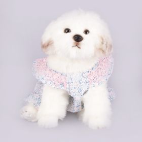 Dog Clothes Floral Pet Suspender Skirt (Option: Floral Skirt-M)