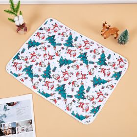 Christmas Style Absorbent Urine Pad Non-slip And Easy To Dry (Option: Santa Claus-XS)