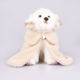 Pet Coat Comfortable Warm And Cute Pet Cloak (Option: Yellow-Average Size)