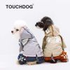 Touchdog 'Cloudburst' Waterproof Reversible Dog Raincoat
