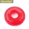 Pet Toys Bite Resistant Sound Toy Chew Teeth Clean Large Dog Golden Retriever Barbed TPR Training Teeth Cleaning Thorn Circle