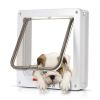 4 Way Pet Cat Puppy Dog Magnetic Lock Lockable Safe Flap Door Gate Frame S M L XL