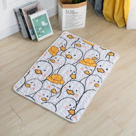 Dog Mat For Sleep Cotton Non-slip (Option: Small Yellow Duck-40cmx30cm)