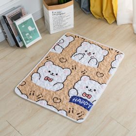 Dog Mat For Sleep Cotton Non-slip (Option: Soft And Adorable Bear-70cmx50cm)