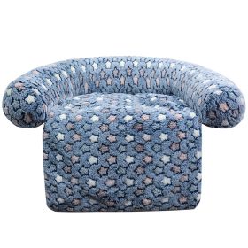 Pet Supplies Plush Kennel Sofa Blanket (Option: Dark Blue XINGX-70x90cm890G)