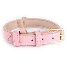 Lychee Pattern Dog Collar Diving Cotton Anti-strangulation (Option: Pink-M)